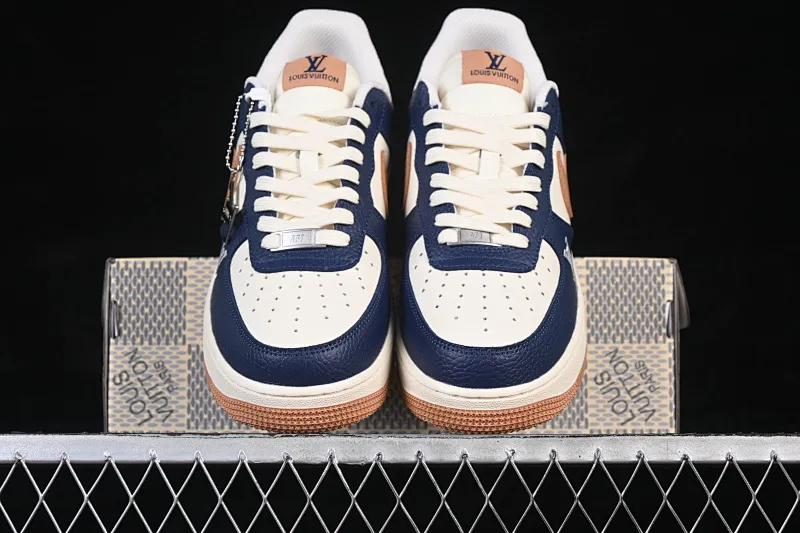 All categories Nk Air Force 1 Air Force series Nk Air Force 1 Low Air Force low-top Nike Air Force 1'07 Low LV joint dusk blue apricot brown Air Force 1 low-top casual sneakers NH0601-585